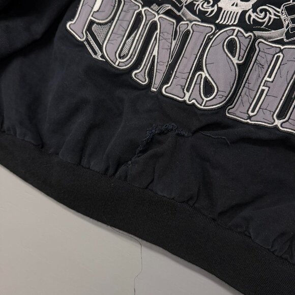 Vintage JH Design Punisher Nascar‎ Bomber Jacket 2XL - Picture 5 of 7